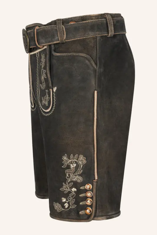 Lederhose Arendt mit Gürtel – Bild 4