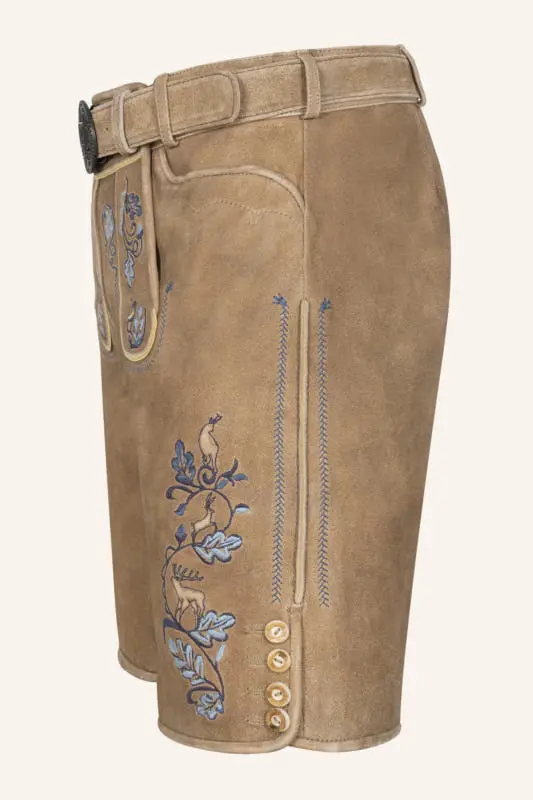 Lederhose Demian mit Gürtel – Bild 4
