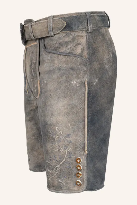 Lederhose Berno mit Gürtel – Bild 4