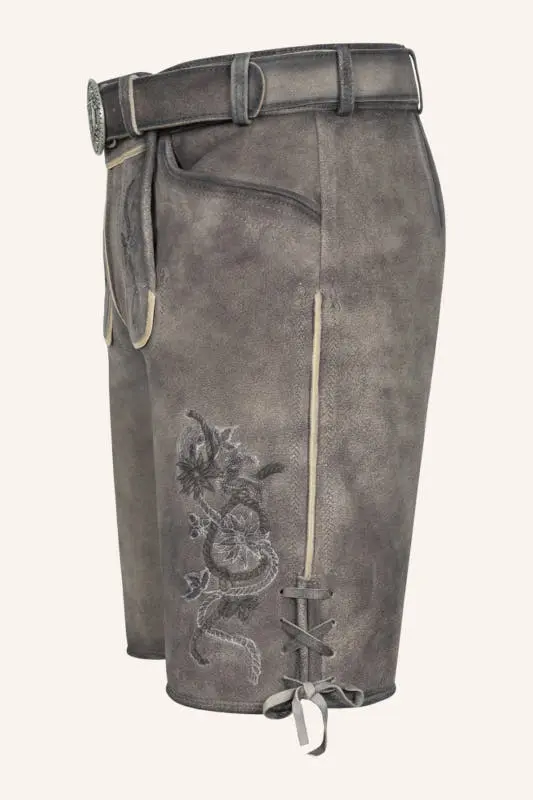 Lederhose Mirko mit Gürtel – Bild 4
