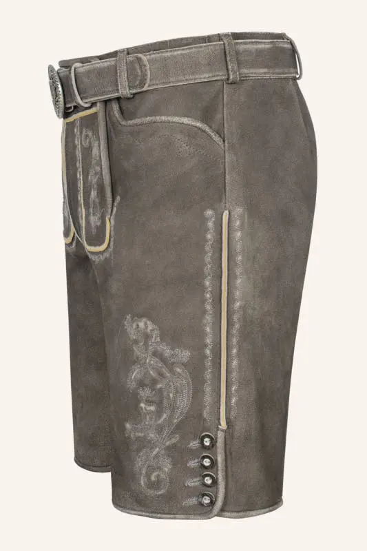 Lederhose Howard mit Gürtel – Bild 4