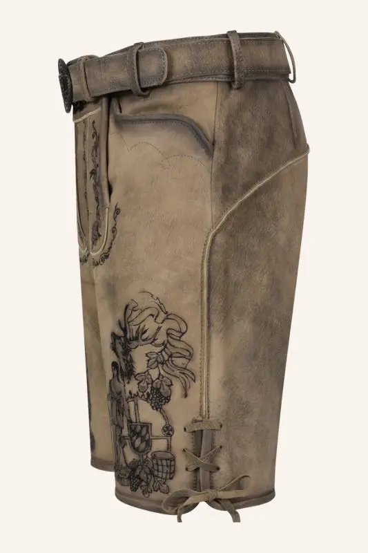 Lederhose Giuliano mit Gürtel – Bild 4