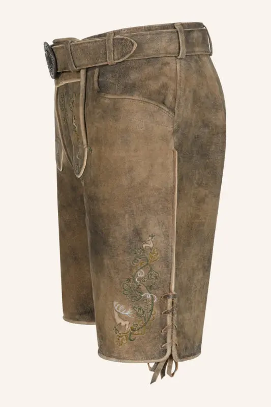 Lederhose Micah mit Gürtel – Bild 4