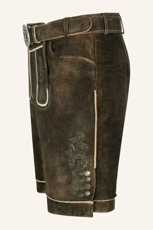 Lederhose Jayden mit Gürtel – Bild 4