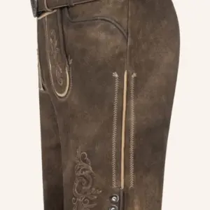Lederhose Jendrik mit Gürtel – Bild 4