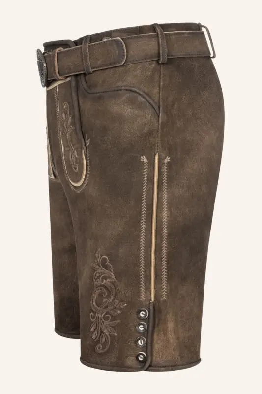 Lederhose Jendrik mit Gürtel – Bild 4