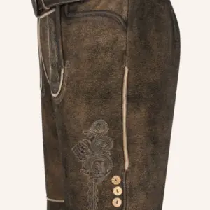 Lederhose Waris mit Gürtel – Bild 4