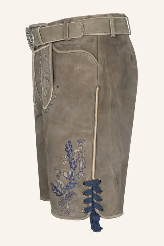 Lederhose Nilio mit Gürtel – Bild 4