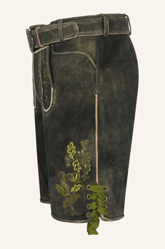 Lederhose Nilio mit Gürtel – Bild 4