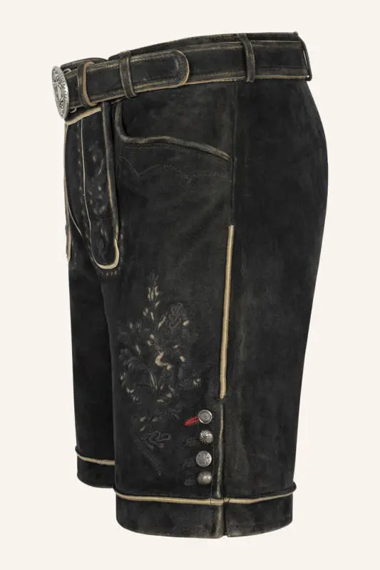 Lederhose Kuno mit Gürtel – Bild 4