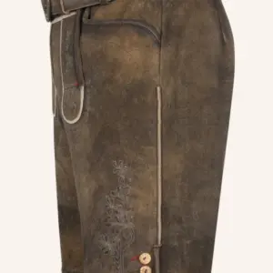 Lederhose Dante mit Gürtel – Bild 4