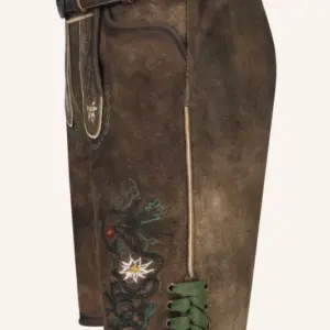 Lederhose Alexander mit Gürtel – Bild 4