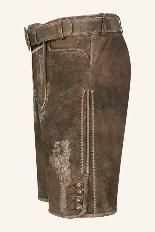 Lederhose Josha mit Gürtel – Bild 4