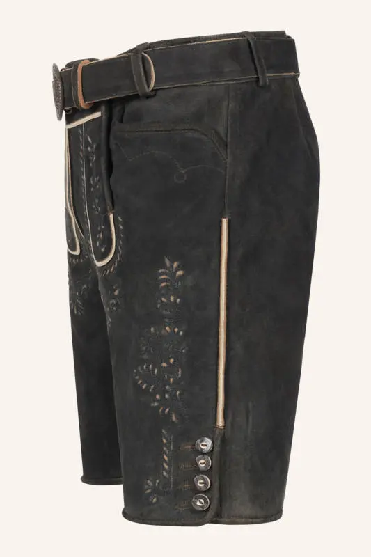 Lederhose Gaspar mit Gürtel – Bild 4