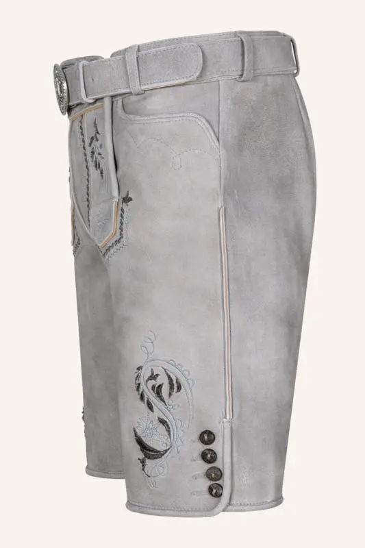 Lederhose Heiko mit Gürtel – Bild 4