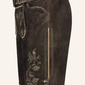 Lederhose Adreon mit Gürtel – Bild 4