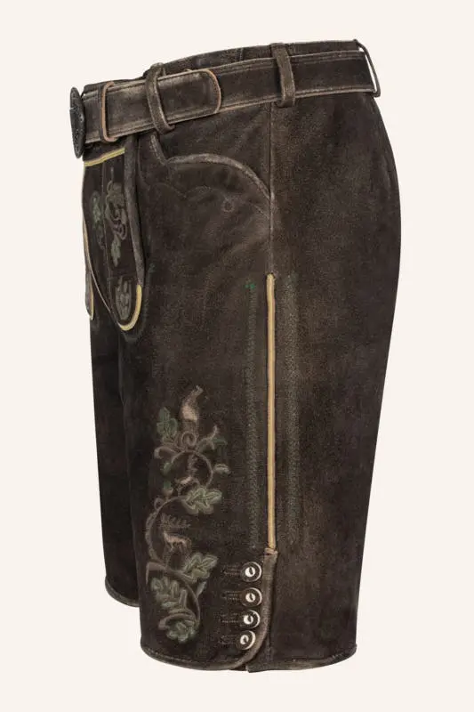 Lederhose Adreon mit Gürtel – Bild 4