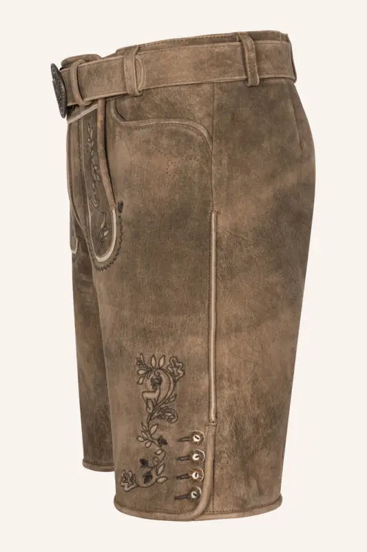 Lederhose Corentin mit Gürtel – Bild 4