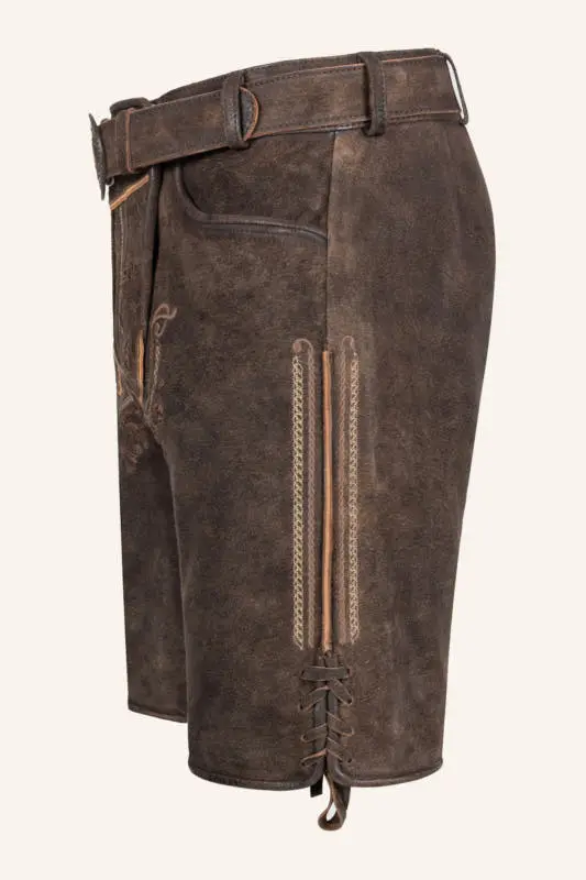 Lederhose Roger mit Gürtel – Bild 4