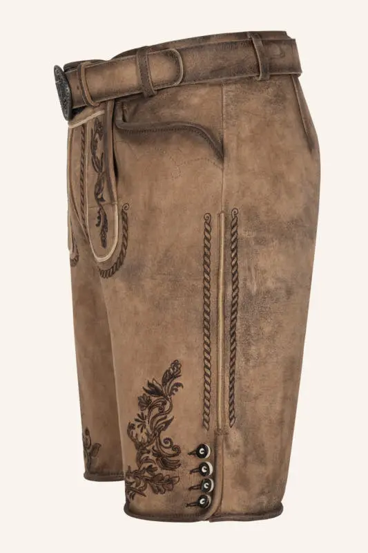 Lederhose Devian mit Gürtel – Bild 4