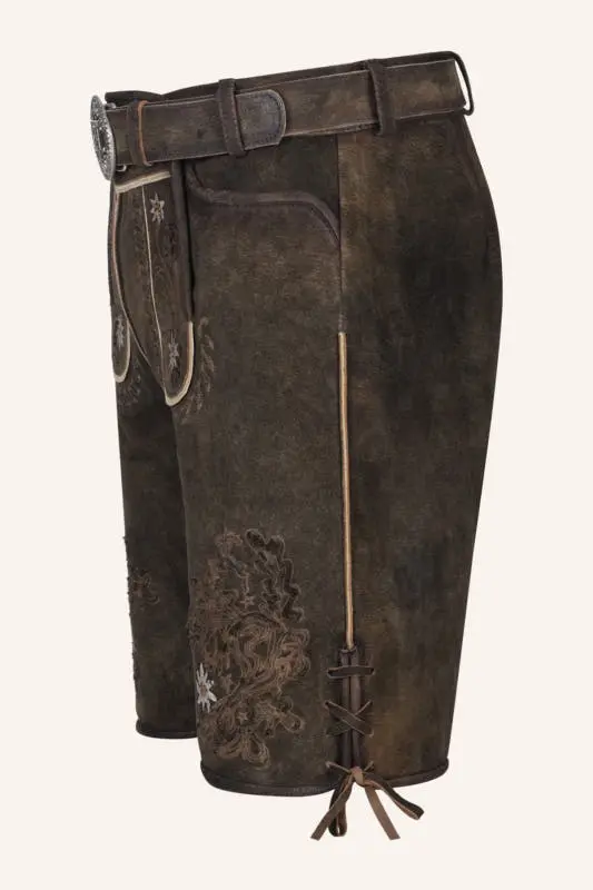 Lederhose Leny mit Gürtel – Bild 4