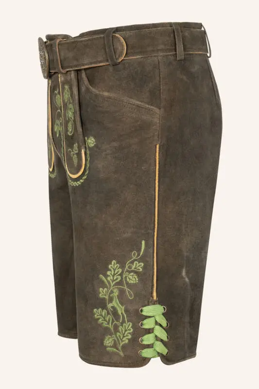 Lederhose Cassius mit Gürtel – Bild 4