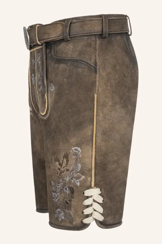 Lederhose Ulli mit Gürtel – Bild 4