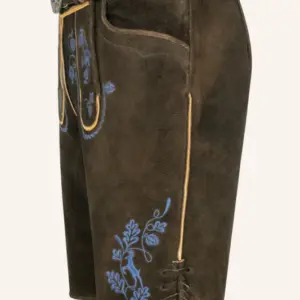 Lederhose Roland mit Gürtel – Bild 4