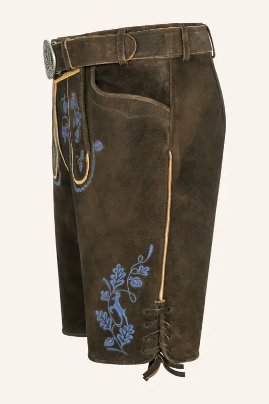 Lederhose Roland mit Gürtel – Bild 4