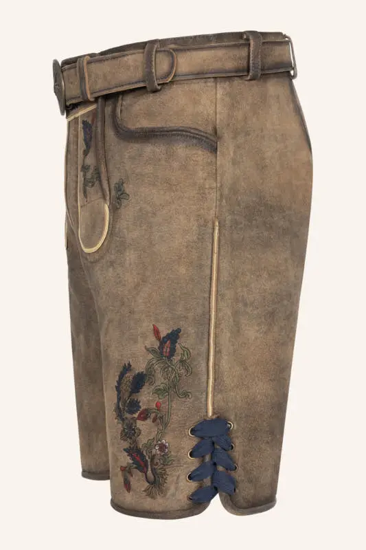Lederhose Emil mit Gürtel – Bild 4
