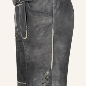 Lederhose Kuno mit Gürtel – Bild 4
