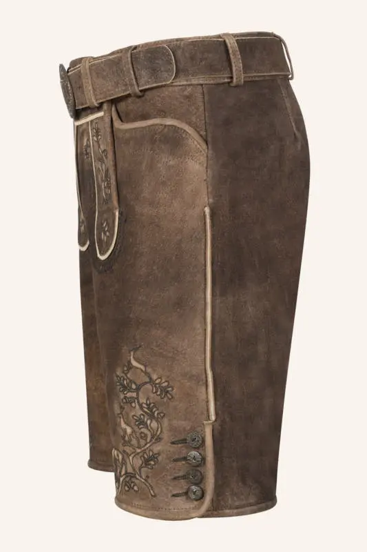 Lederhose Mischa mit Gürtel – Bild 4
