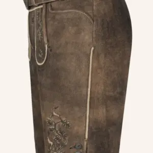 Lederhose Mischa mit Gürtel – Bild 4