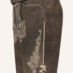 Lederhose Olias mit Gürtel – Bild 4