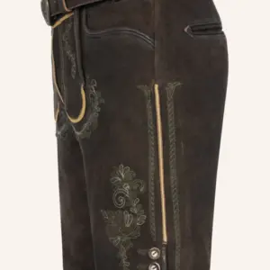 Lederhose Brandon mit Gürtel – Bild 4