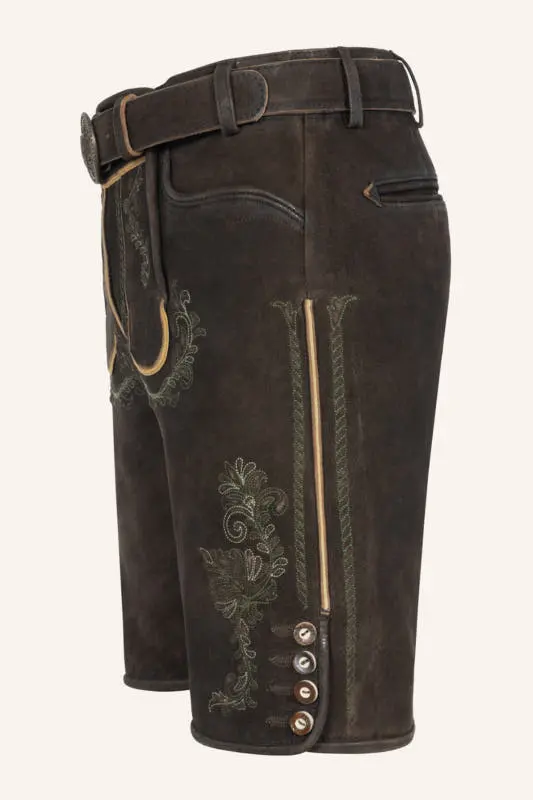 Lederhose Brandon mit Gürtel – Bild 4
