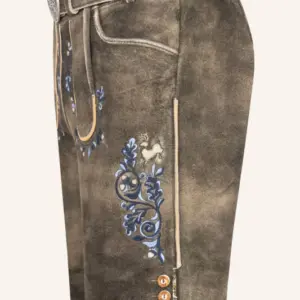 Lederhose Pino mit Gürtel – Bild 4