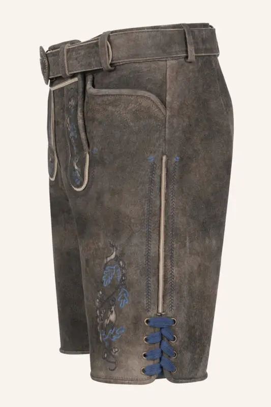 Lederhose Vasili mit Gürtel – Bild 4