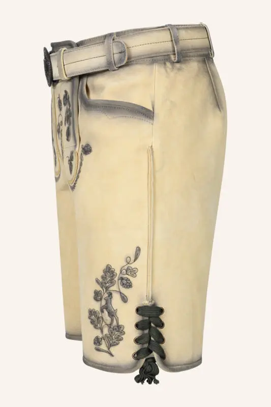 Lederhose Nolan mit Gürtel – Bild 4
