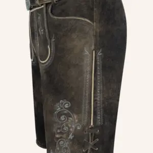 Lederhose Gideon mit Gürtel – Bild 4