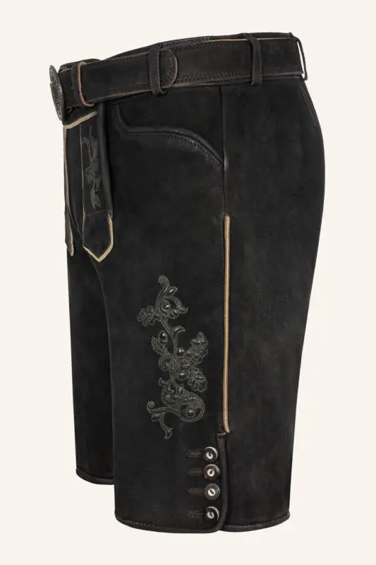 Lederhose Caelius mit Gürtel – Bild 4