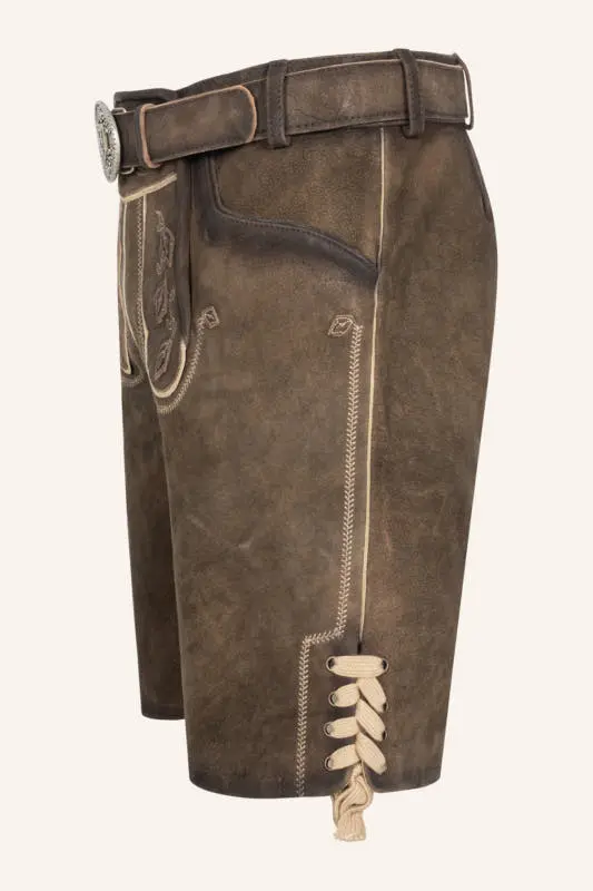 Lederhose Werner mit Gürtel – Bild 4