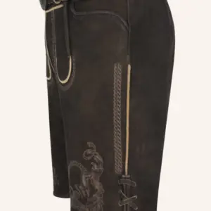 Lederhose Balian mit Gürtel – Bild 4