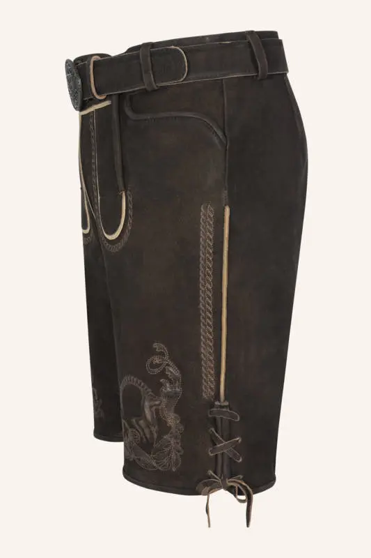 Lederhose Balian mit Gürtel – Bild 4