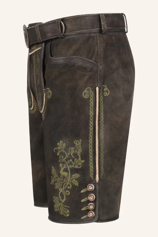 Lederhose Milian mit Gürtel – Bild 4