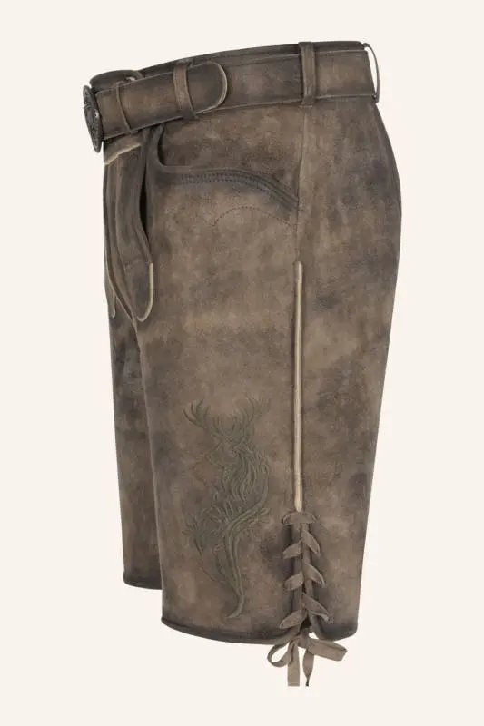 Lederhose Diran mit Gürtel – Bild 4
