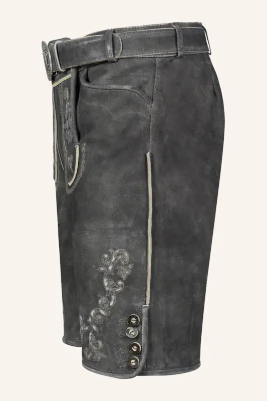 Lederhose Nevi mit Gürtel – Bild 4