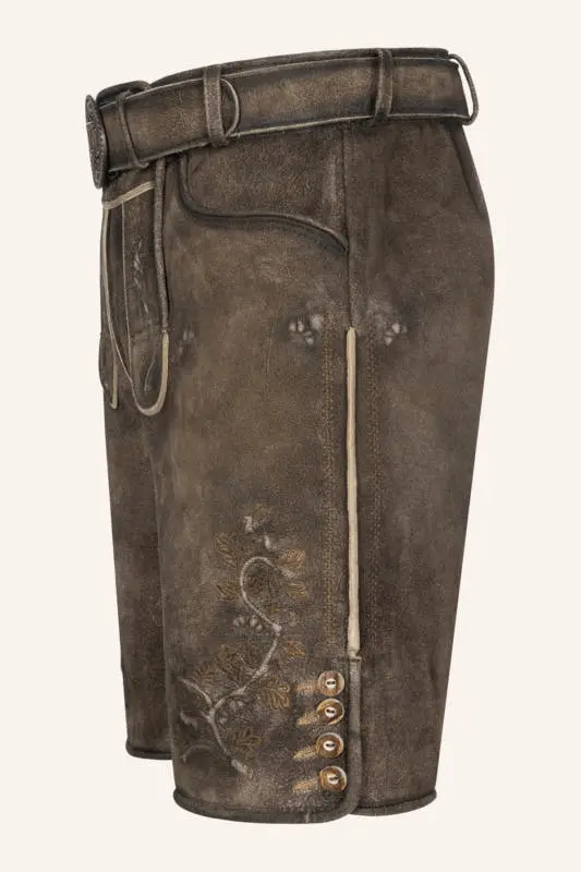 Lederhose Wanja mit Gürtel – Bild 4