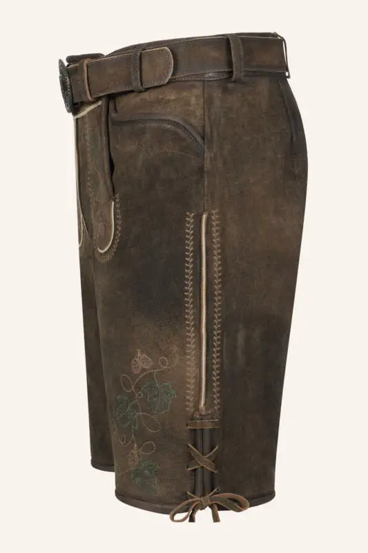 Lederhose Nikolas mit Gürtel – Bild 4