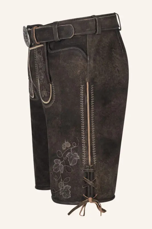 Lederhose Nikolas mit Gürtel – Bild 4